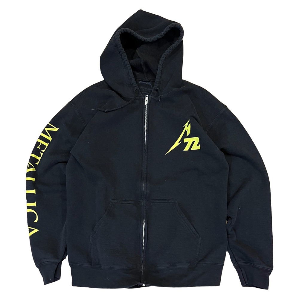 Metallica M72 World Tour Full Zip Hoodie Medium Black 72 Seasons Crib Merch